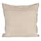 Hello Honey® 18" x 18" Natural Patterned Edge Woven Cotton & Linen Pillow